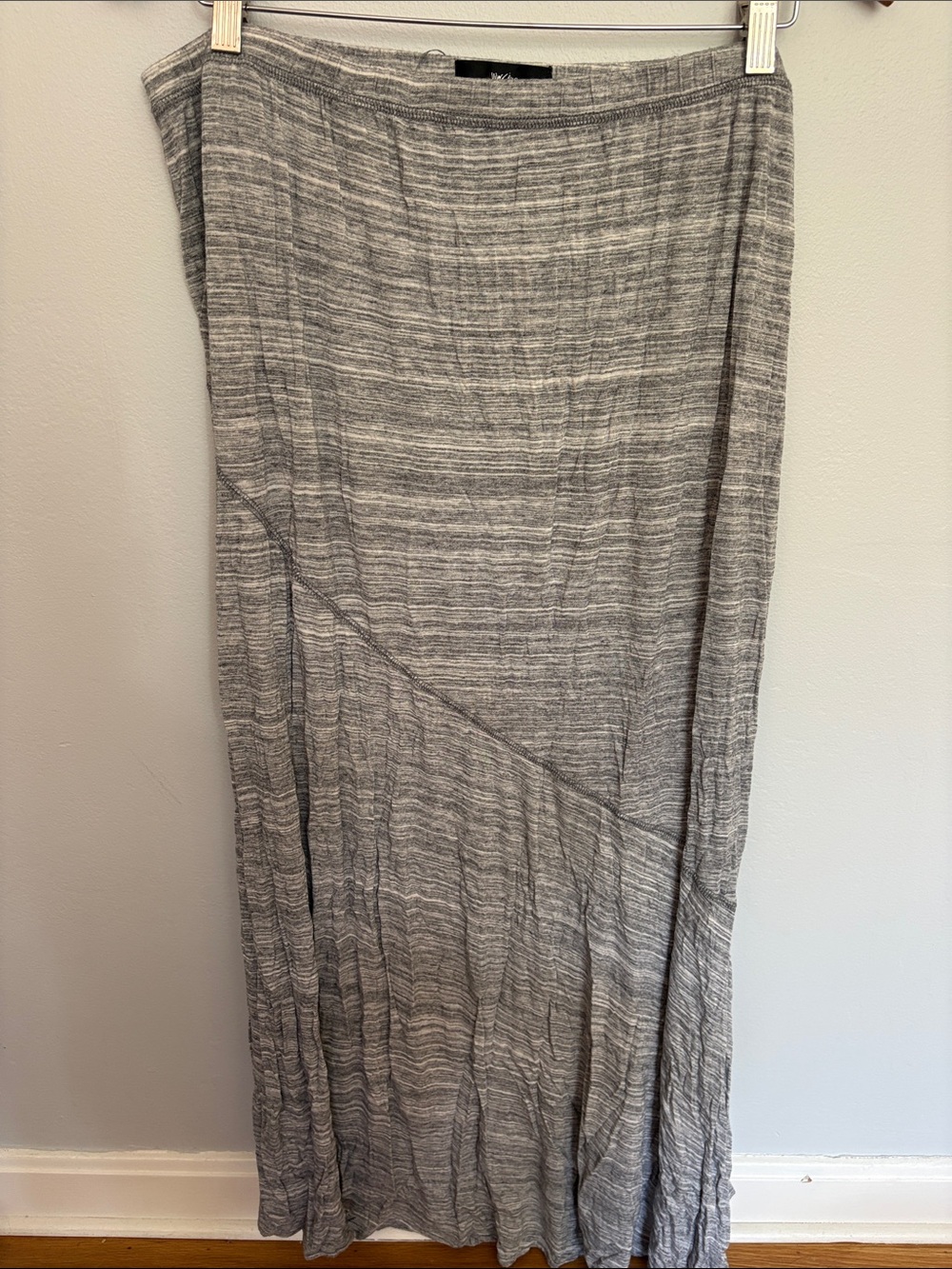 Massimo Gray Textured Maxi Skirt